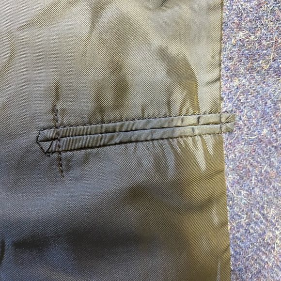 Vintage Ali Kong Custom Tailored Military Blazer in Blue Wool 4 Pockets Unisex - Picture 16 of 16